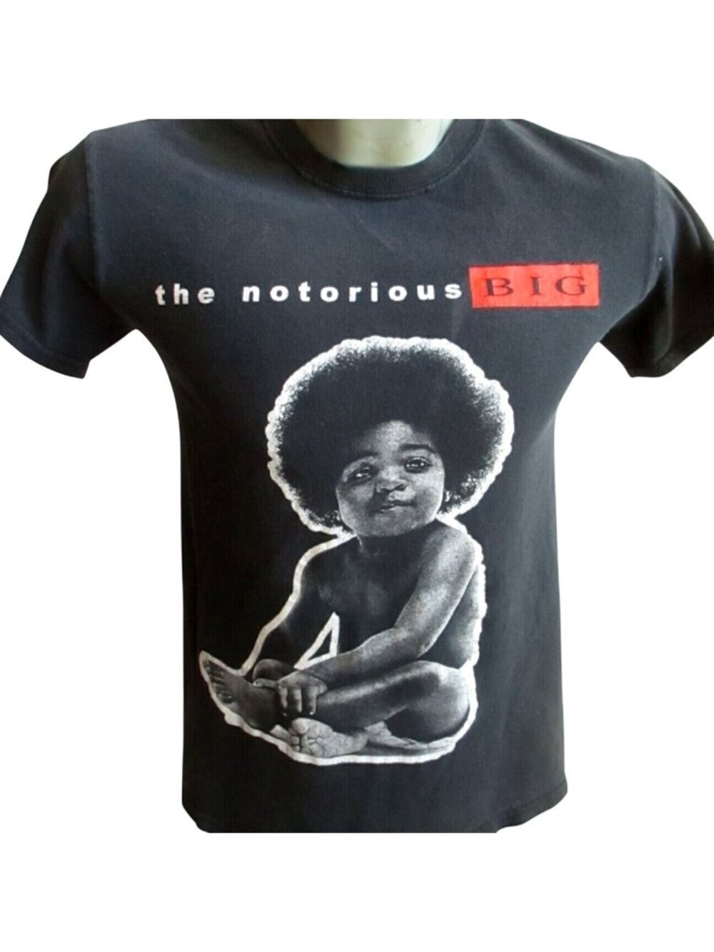 Notorius BIG Afro Baby Mens T-shirt Small T-shirt All Cotton Y2K
